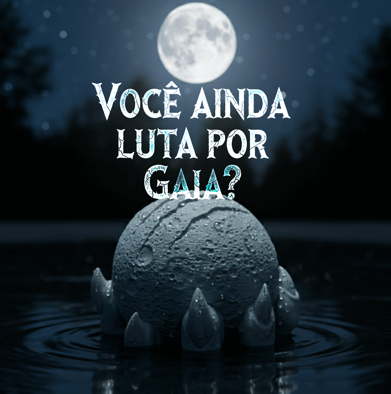 Porta-Dados Temático – Lua Cheia com Garras | Acessório para RPG Lobisomem: O Apocalipse